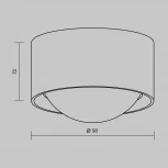 Потолочный светильник IP65 уличный LED Maytoni Lumina O498CL-L15B3K (220V, круглые)