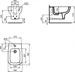 Биде подвесное Ideal Standard Esedra T281501