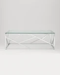Журнальный стол Stool Group 120*60 АРТ ДЕКО серебро УТ000000890