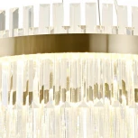 Подвесной светильник хрустальный светодиодный с пультом и диммером Reluce 08813-0.4-400 HGT (220V, на тросе)