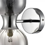 Бра Lumion Tauna 8114/2W хром/дымчатый, металл/стекло G9 30W + E14 40W 220V