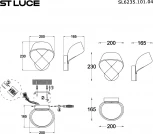 Бра ST Luce Fairy SL6235.101.04 Никель/Прозрачный LED 1*4W 4000K (220V)