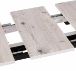 Стол MALTIDO ЛДСП/HPL/металл, 130 х 75+30 75 см, Северная сосна/чёрный Tetchair 19744