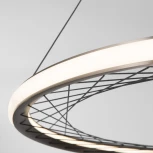 Подвесной светодиодный светильник Eurosvet Parafe 40025/1 LED серый (220V, на тросе, круглые)