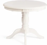 Стол STEFANO круглый (Бук,МДФ /Белый)