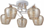 Потолочная люстра на штанге Arte Milano AMALFI 329508/5 WH+FG (220V)