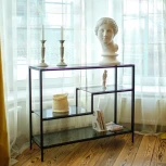 Консольный стол AllConsoles 1011-CB grey черный муар