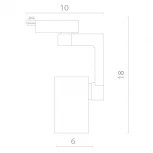 Трековый светильник Arte Lamp Traccia A2310PL-1BK (LED, 220V)