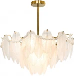 Потолочная люстра на штанге Lussole Hesperia LSP-8839 (220V, листья, IP21)