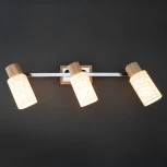 Спот Eurosvet 20029 20029/3 хром / светлое дерево