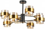 Потолочная люстра на штанге Imex MD.51891-8-S-BK+GBR