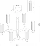 Потолочная люстра Freya Ambra FR5167PL-06BS