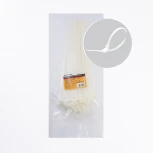 Хомут многоразовый 8x400мм белый 100 шт. Stekker 39085