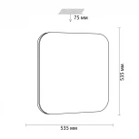 Настенно-потолочный светильник Sonex Lona 3020/EL (LED, 220V, пульт управления, управление смартфоном, умный дом - LampSmart, IP43)