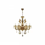 Подвесная люстра iLamp Asia 81069-6 BR (220V, на цепи, свеча)