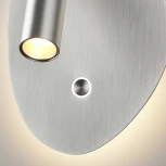 Спот настенный Odeon Light Roy 7184/9WL брашированный никель/металл IP20 LED 9W 580Лм 2700K/3300K/4000K 120° 220-240V ROY