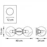 Бра Lightstar Beta 785627 (220V, шарики)