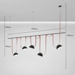 Комплект ременной трековой системы Belty на штанге Rod Denkirs Belty Set DK55SET06-01-BR (LED, 48V)