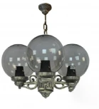 Уличный светильник подвесной Fumagalli GLOBE 250 G25.120.S30.BZF1R (220V, на цепи, шар, IP55)