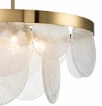 Люстра потолочная на штанге на штанге Bianco V000012 (12018/6R Brass)