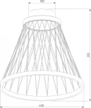 Потолочный светильник круглый Eurosvet Cesta 40018/1 LED коричневый (220V, круглые)