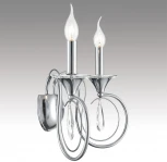 Бра Lumion Laoka 8032/2W металл/хрусталь, хром/прозрачный E14 2*40W 220V (подвески, подсвечник, свеча)