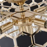 Потолочная люстра хрустальная Arte Milano Sorrento-5009 375009/4+2/20/480 GD (220V)