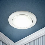 Встраиваемый точечный светильник ЭРА KL35 WH /1 (к) (220V, круглые)