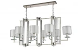 Подвесная люстра Crystal Lux Nicolas SP8 L1000 NICKEL/WHITE