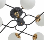 Потолочная люстра на штанге Arte Milano Neapolis-76808 276808/8 BK/GD (220V, шар)