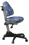 Кресло детское Бюрократ KD-2 синий джинса 50-31 крестовина пластик