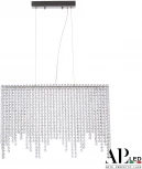 Подвесная люстра светодиодная APL LED Sicilia SH06.50.B.Ni.4000 (220V, хрусталь, на тросе)