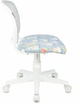 Кресло детское Бюрократ CH-W296NX светло-серый TW-02 овечки сетка/ткань крестов. пластик пластик белый
