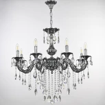 Подвесная люстра Bohemia AL7901 AL79101/8/250 B NB (220V, подвески, на цепи, подсвечник, свеча)