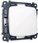 Выключатель одноклавишный проходной (белый глянец) Ambrella Volt QUANT MO101020