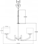 Подвесная люстра Moderli Saudy V2590-5P