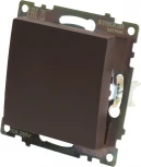 Переключатель одноклавишный перекрестный (коричневый) Stekker Катрин 49180