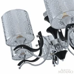 Подвесная люстра Arte Milano Florentia-6787 306787/6 Bk/Ni (220V, на цепи)