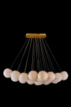Подвесная люстра Fluorite Unity FL1048-19PO (220V, на проводе, шарики)