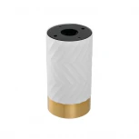 Точечный светильник накладной Wolta WSL-GU10/09WG под лампу GU10 Белый / Золотой LINEA