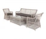 Лаунж-зона из искусственного ротанга, цвет бежевый 4SIS Латте LS2C2T-4-SET beige