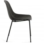 Обеденный стул La Forma (ex Julia Grup) Quinby (Серый/ Металл,Пластик,Полипропилен,Сталь)