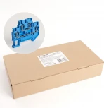 Зажим пружинный 4-х проводной проходной ЗНИ 2 уровня ЗНИ 2,5 мм2 Stekker 39973