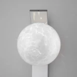 Бра Eurosvet Luxor со стеклянным плафоном 40019/1 серебро (220V, шар)