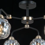 Потолочная люстра на штанге ILLUMICO IL0447-6CSQ-79 BK