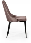 Стул Oliver, бархат пепельно-бежевый 25/ чёрный конус Top Concept OLIVER 75262