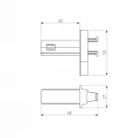 Соединитель для круглого шарнирного коннектора Elektrostandard Slim Magnetic чёрный 85011/00 (48V)