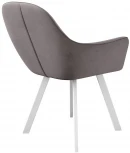 Стул 240 поворотный, Z48 капучино, ножки белые Dikline 00-00062353