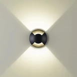 Встраиваемый грунтовый светильник Odeon Light Wald 6662/2GL3 черный/металл IP67 LED 3W 3000K 12V/24V (круглые)