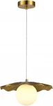 Подвесной светильник Evoluce Lorea SLE1196-303-01 Латунь/Белый G9 1*5W 4000K (220V, на проводе, шар)